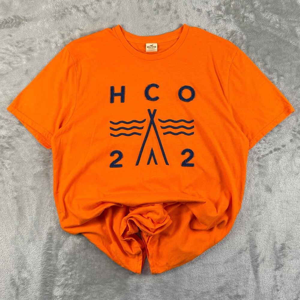 Hollister Calfornia hco tepee 22 orange size medium